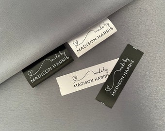 Custom Labels, Sew On / Sew in Personalized Clothing Tags, Handmade Product Labels