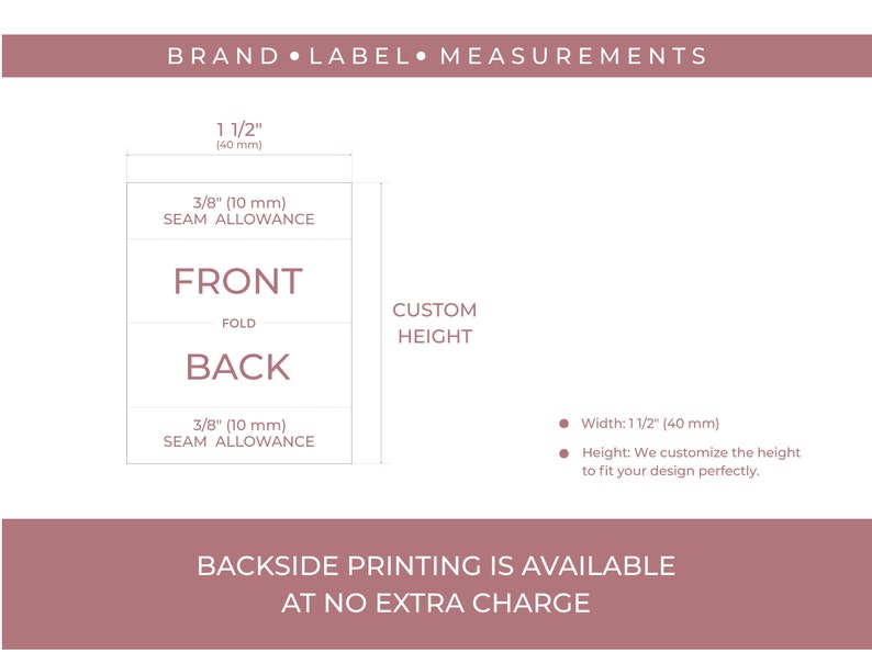 Clothing Tags & Custom Size Labels Set, Custom Sewing Labels + Mixed ...