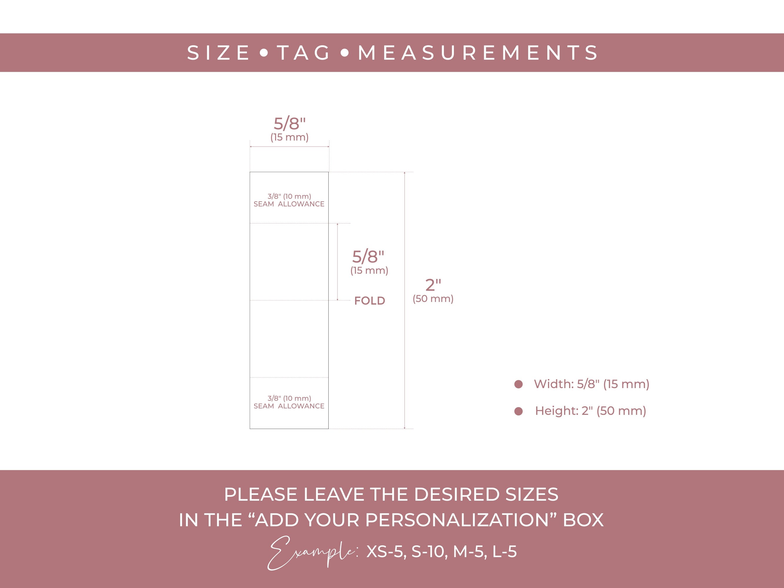 Clothing Tags & Custom Size Labels Set, Custom Sewing Labels + Mixed ...