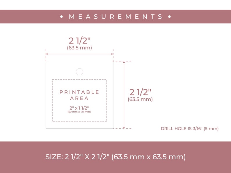 Tag Format 5 Inches Double-sided Square Custom Hang Tags With Strings, 2 1/2 In. X 2 1/2 In ...