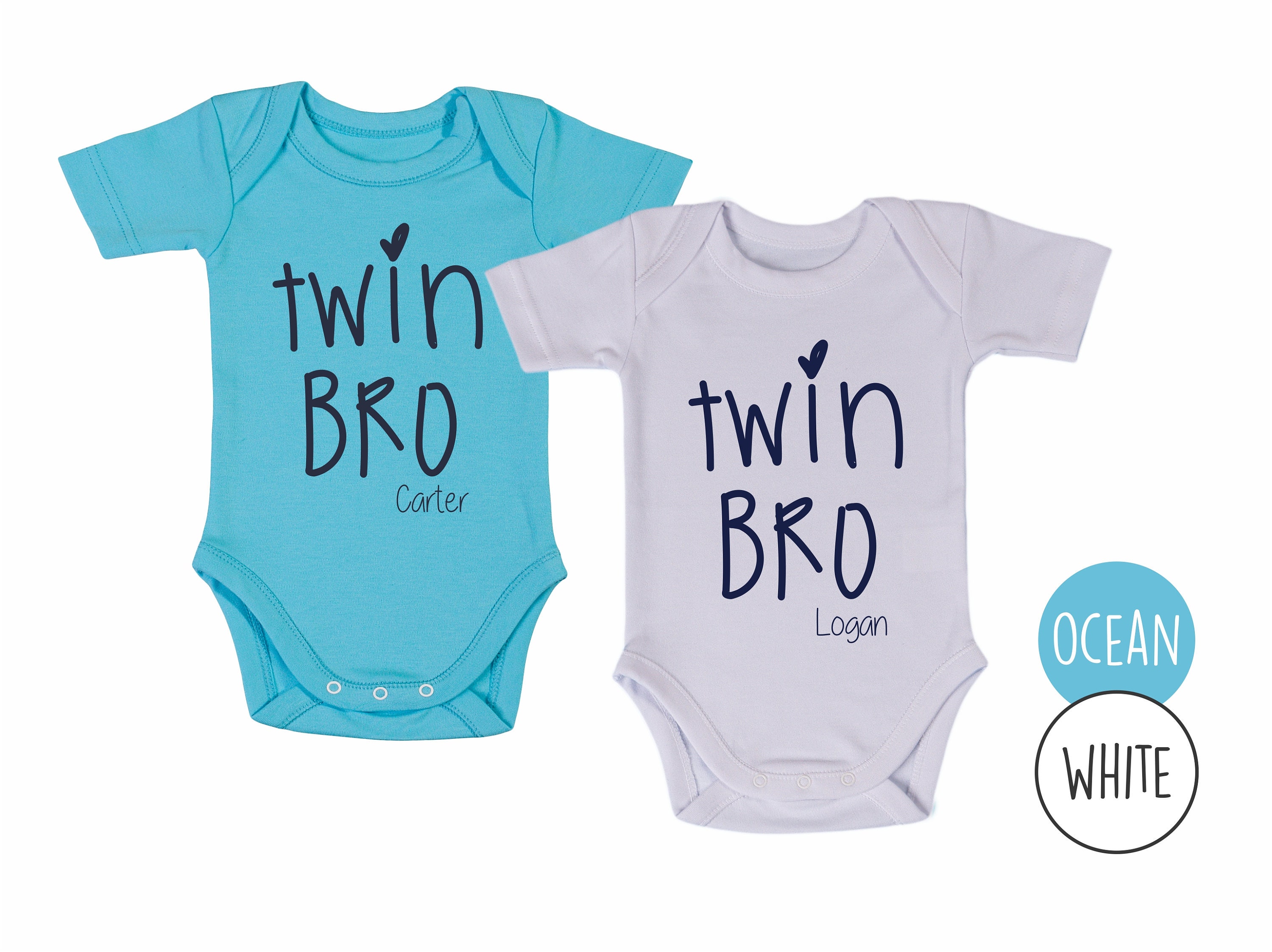 Twin Boy Baby Gift Newborn Twin Boy Gifts Set of 2 Matching Etsy