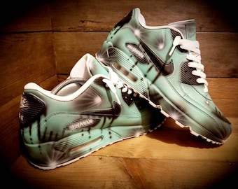 Zapatillas Air Max 90 personalizadas y pintadas a mano/zapatillas/zapatillas/zapatillas premium/personalizadas/estilo funky