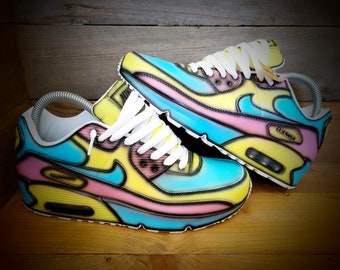 Zapatillas Air Max 90 personalizadas pintadas a mano/zapatillas/zapatillas premium/personalizadas/dibujos animados divertidos