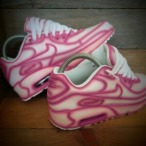 Custom Painted Air Max 90/Sneakers/Shoes/Kicks/Premium/Personalised/Pink Cartoon