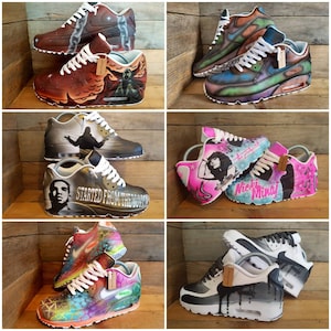 Custom Painted Air Max 90/Sneakers/Shoes/Kicks/Premium/Personalised/The Unique One image 8