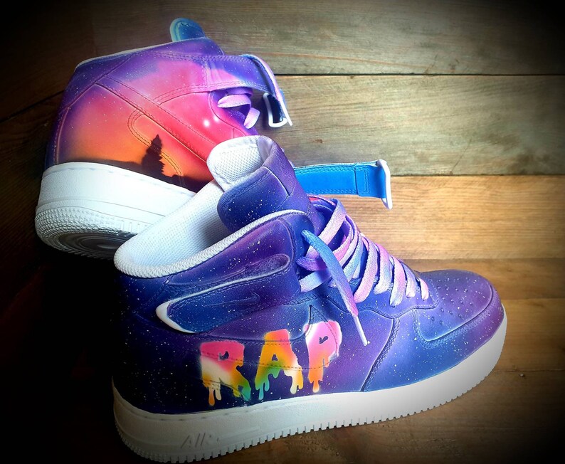 Personalised Custom Painted Air Force 1 Mid Boot/sneakers/shoes/kicks ...