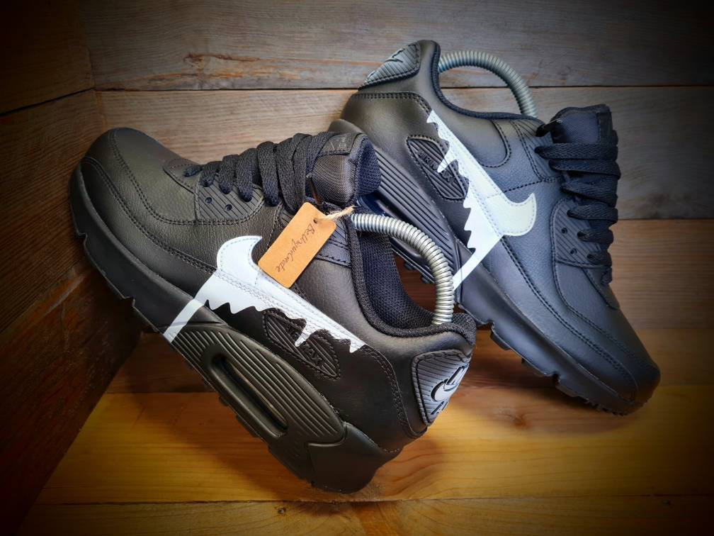 Air max 9 white custom sale