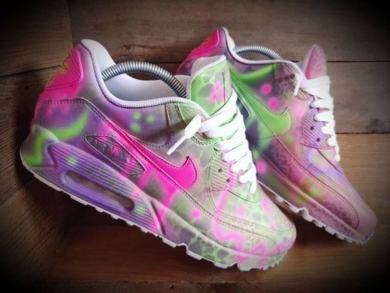 Custom Painted Air Max 90/sneakers/shoes/kicks/art/pink-purple - Etsy  Australia