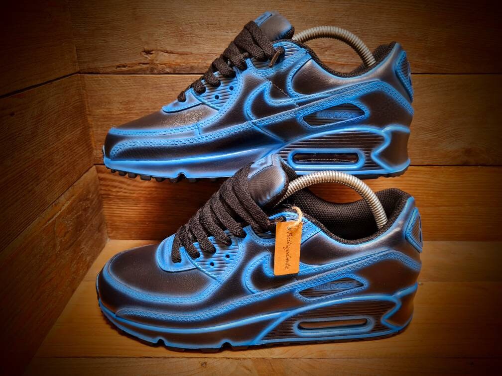 Air Max 90 LTR Customized Sneakers Airbrushed Handpainted 
