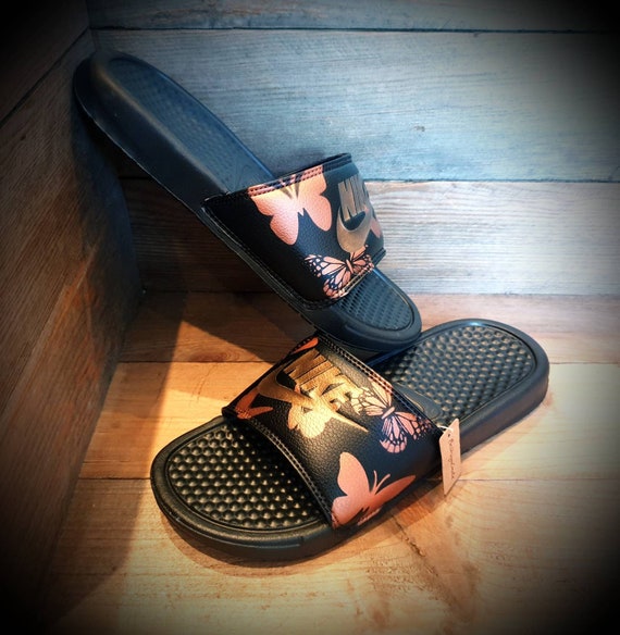 Custom Painted Sliders/slides/flip Sandals/air - Etsy Israel