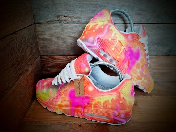 nike air max neon pink orange