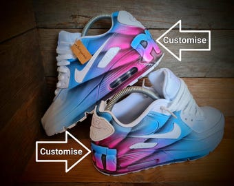Air Max 90 personalizadas pintadas/zapatillas/zapatillas/zapatillas/zapatillas premium/personalizadas/rayos de grafiti