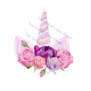 Unicorn head, unicorn horn, clipart, PNG, commercial use, clip art, unicorn ears and horn