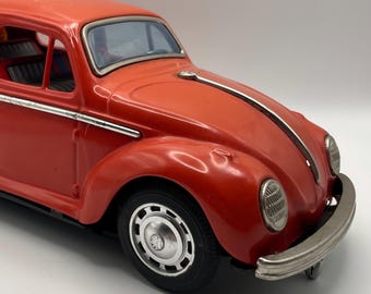Coche de juguete de hojalata Volkswagen VW Beetle de los años 50 y 60 - Fabricado en Japón