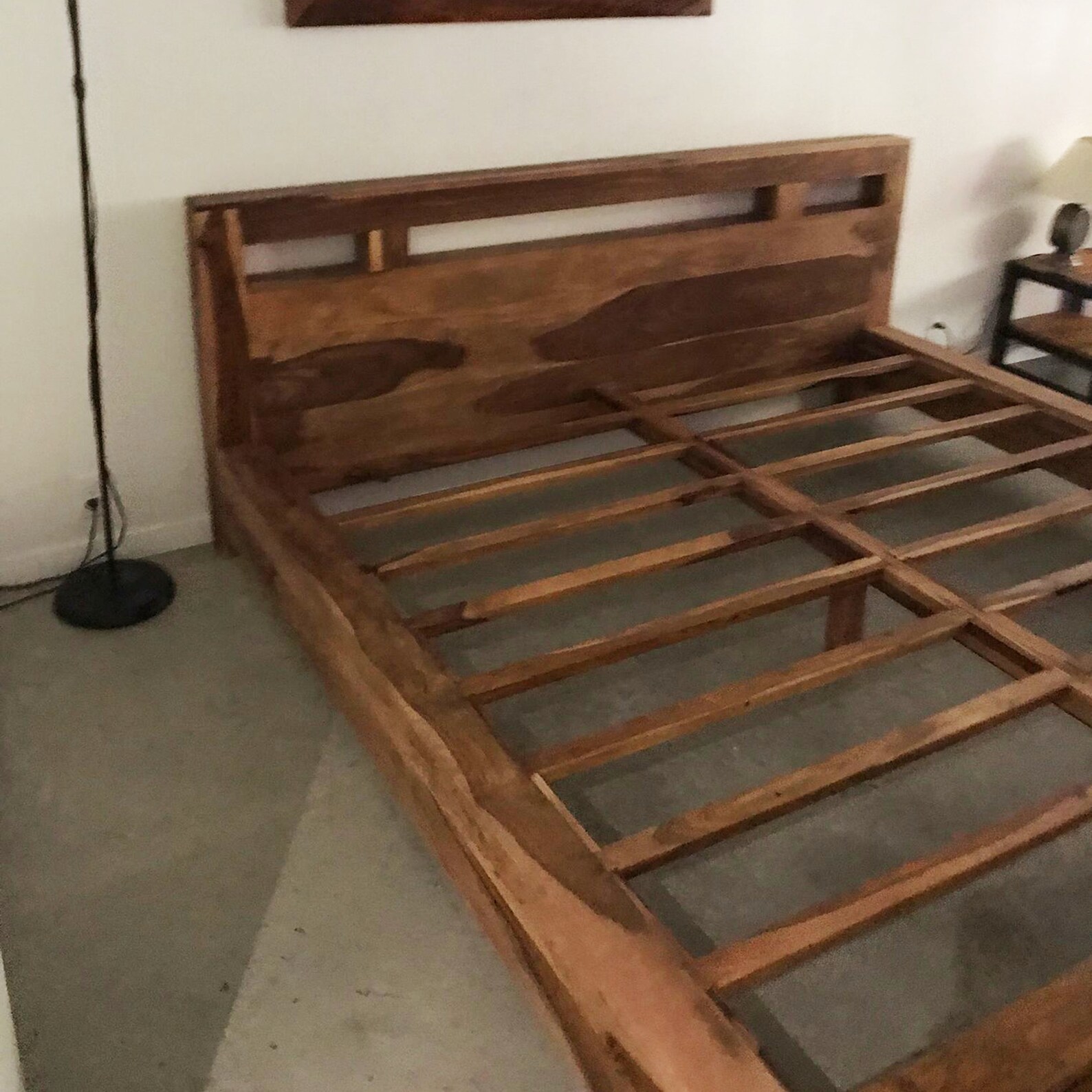 Casasuarez Zen Headboard King & Queen Sheesham Wood Bed Etsy