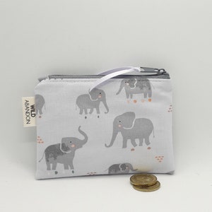 tablarosa - Genuine Leather Elephant Zip Coin Purse