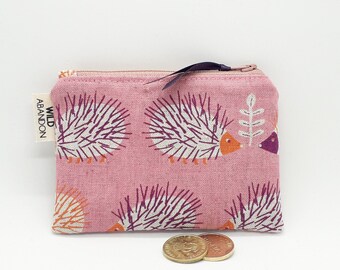 Fashion Womens Coin Purse Cartoon Forest Wild Sloth Vintage Pouch Mini Purse Wallets