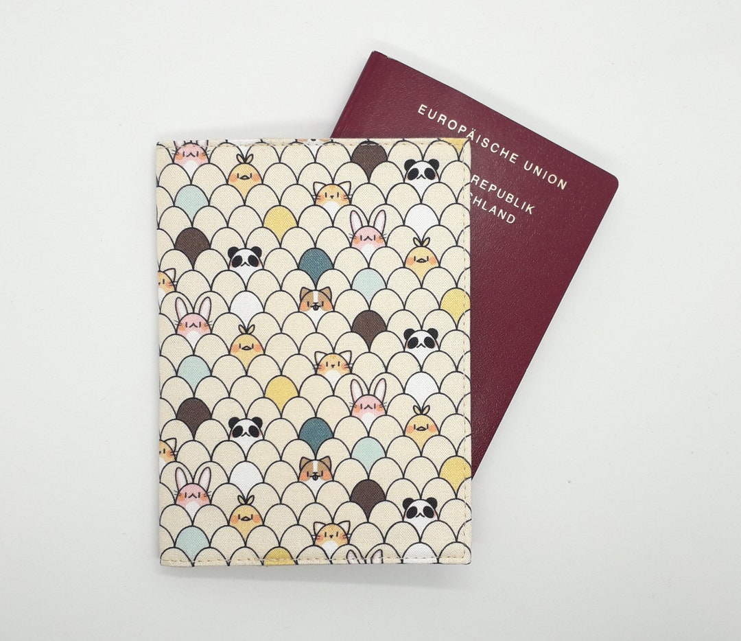 Egg Animals Passport Cover Cute Travel Accessories Kawaii Passport