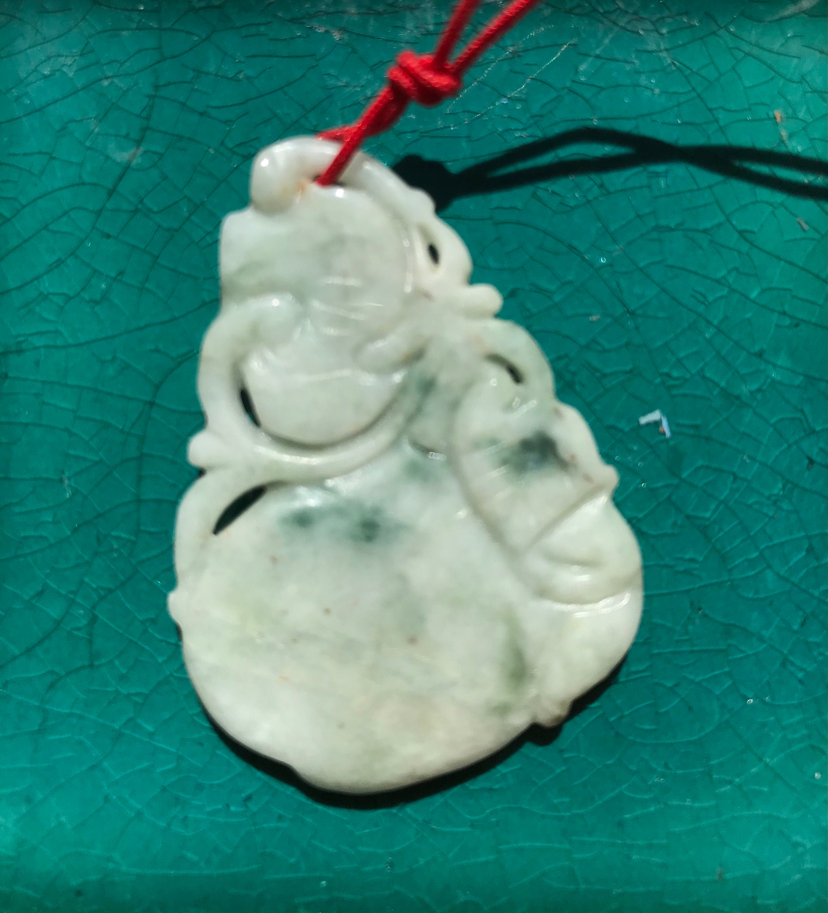 Lotus Flower Jade Pendant Etsy
