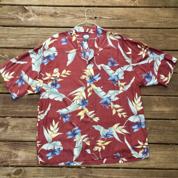 Vintage Tommy Bahama Hawaiian Shirt Men's XL Birds of | Etsy