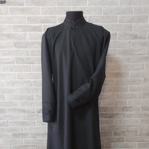 Orthodox cassock - St. Petersburg style cassock in linen-gabardine - Cassock for a priest - Inner cassock - Religious cloth - Undercassock