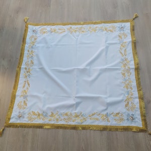 Altar cover in gabardine - Covers for the altar and Prothesis table - Vestment on the throne and the altar - Oblation table vestment