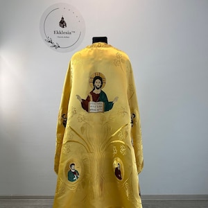 Greek vestment in gold brocade - Priest vestment - Clothes for priests - Liturgical vestments - Liturgical garments