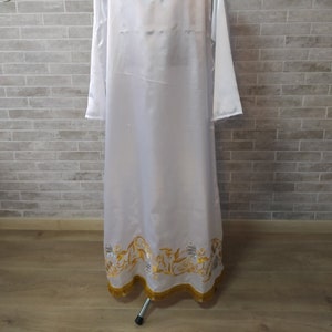 Embroidered pydryznik with a floral print - Stichar - podriznik - Priest stikhar - Altar vestment - Stikhar