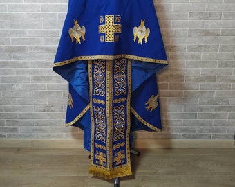 Greek vestment - Priest robe - Orthodox vestments - Priest vestment - Clothes for priests - Religious cloth