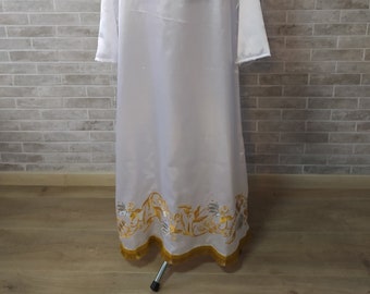Pydryznik bordado con estampado floral - Stichar - Pydryznik - Pydryznik sacerdotal - Vestidura de altar - Stichar
