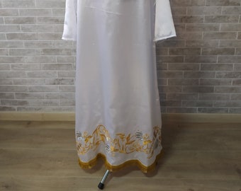 Embroidered pydryznik with a floral print - Stichar - podriznik - Priest stikhar - Altar vestment - Stikhar