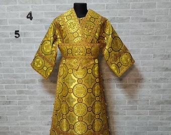 Gold Subdeacon's vestment - Orthodox Vestment for subdeacon - Subdeacon's sticharion - Subdeacon's surplice