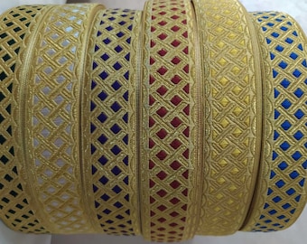 Church galoon 2.5 cm (1&quot;) 4 cm (1.5&quot;) 5.5 cm (2.1&quot;) - Church galoon - Liturgical Galloon trim - ribbon