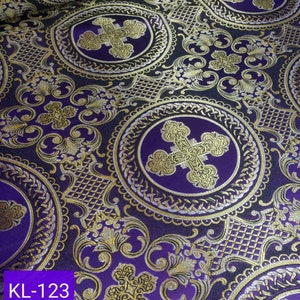 Openwork circles Brocade - Church Brocade - Liturgical Brocade - Priest Brocade