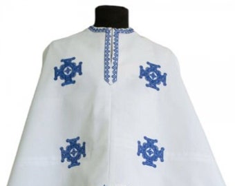 Greek vestment with embroidery - Priest vestment - Clothes for priests - Liturgical vestments - Liturgical garments