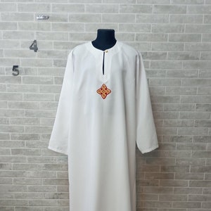 White baptism gown for adults store