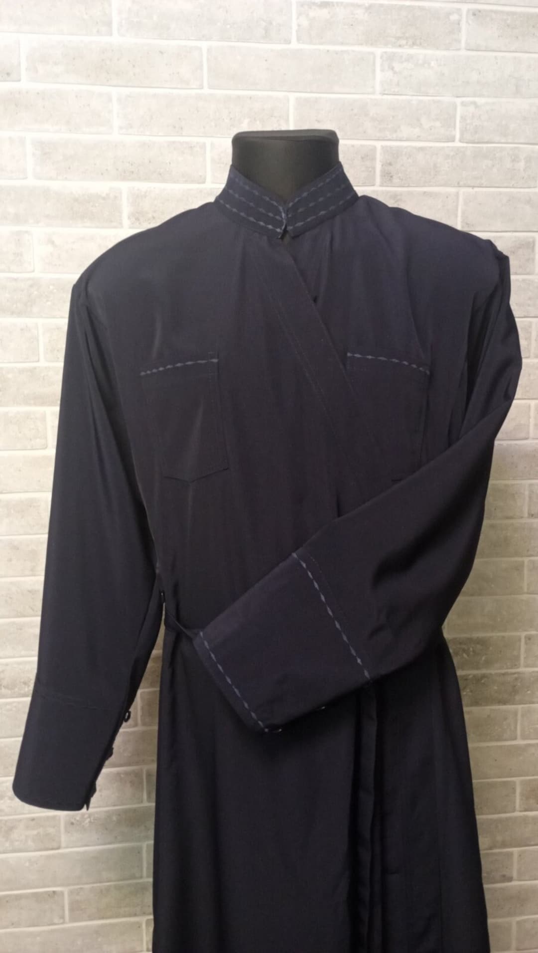 Wave Embroidered Orthodox Cassock Inner Cassock Cassock for a Priest