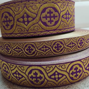 Pawlowski-Kirchengalon 2,5 cm (1&quot;) 3,8 cm (1,5&quot;) 5 cm (2&quot;) - Kirchengalon - Liturgischer Gallonenbesatz - Band