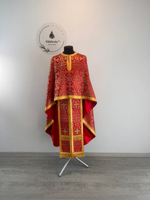 Broccato Paramento sacerdotale Vesti sacerdotali Abiti sacerdotali Paramenti sacri Tessuti religiosi Abiti da chiesa Etsy Italia