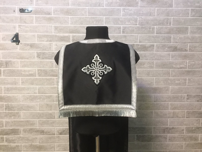 Coptic Style Epitrachilus - Coptic Stole in Satin - Coptic Epitrachilus ...