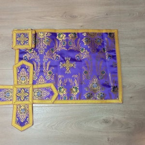 Orthodox Chalice Covers from turkish brocade - Aer and chalice veil set - Chalice Covers