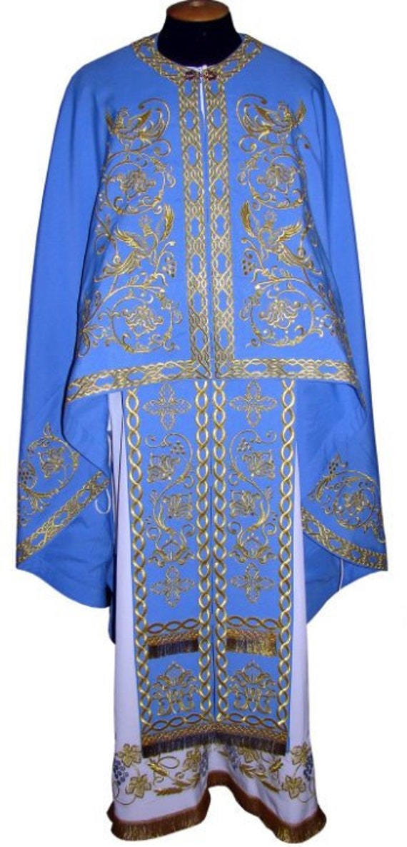 Griechische Gewand Priester Gewand Orthodoxe Gewander Etsy