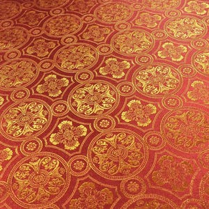 Byzantium combi Nonmetallic Greek Brocade - Church Brocade - Liturgical Brocade - Priest Brocade