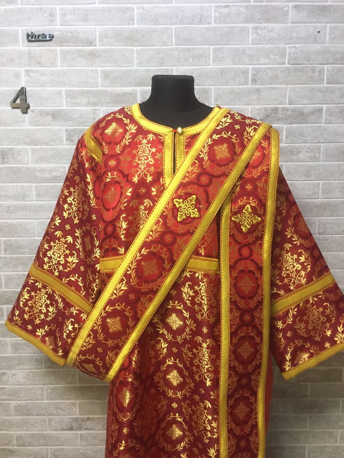 Protodeacon Protodeacon's Stikharion - Orthodox Vestment - Protodeacon's Set of ...