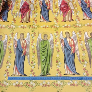 Angel Metallic Greek Brocade - Church Brocade - Liturgical Brocade - Priest Brocade