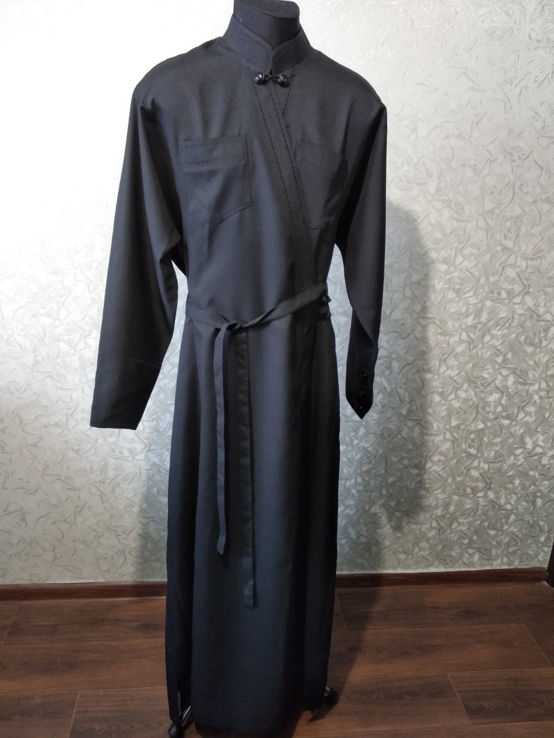 Orthodox cassock Cassock in gabardine / wet silk with Etsy