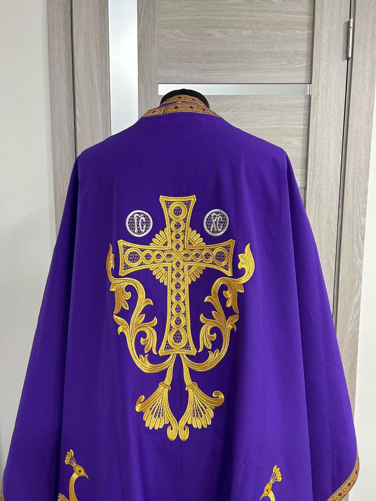 Embroidered Liturgical Vestment - Priest Robe - Orthodox Vestments ...
