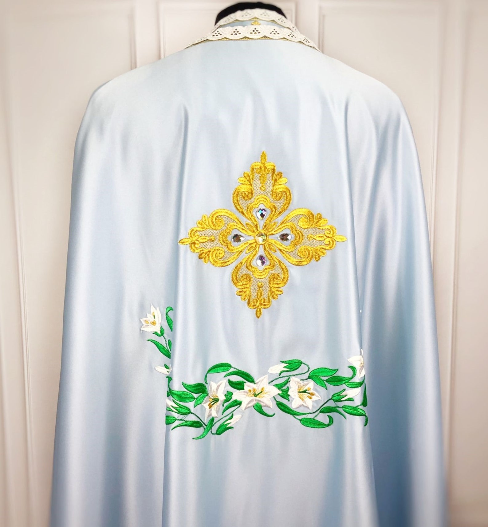 Light Blue Priest Vestmen Priest Robes Clothes for Priests Etsy