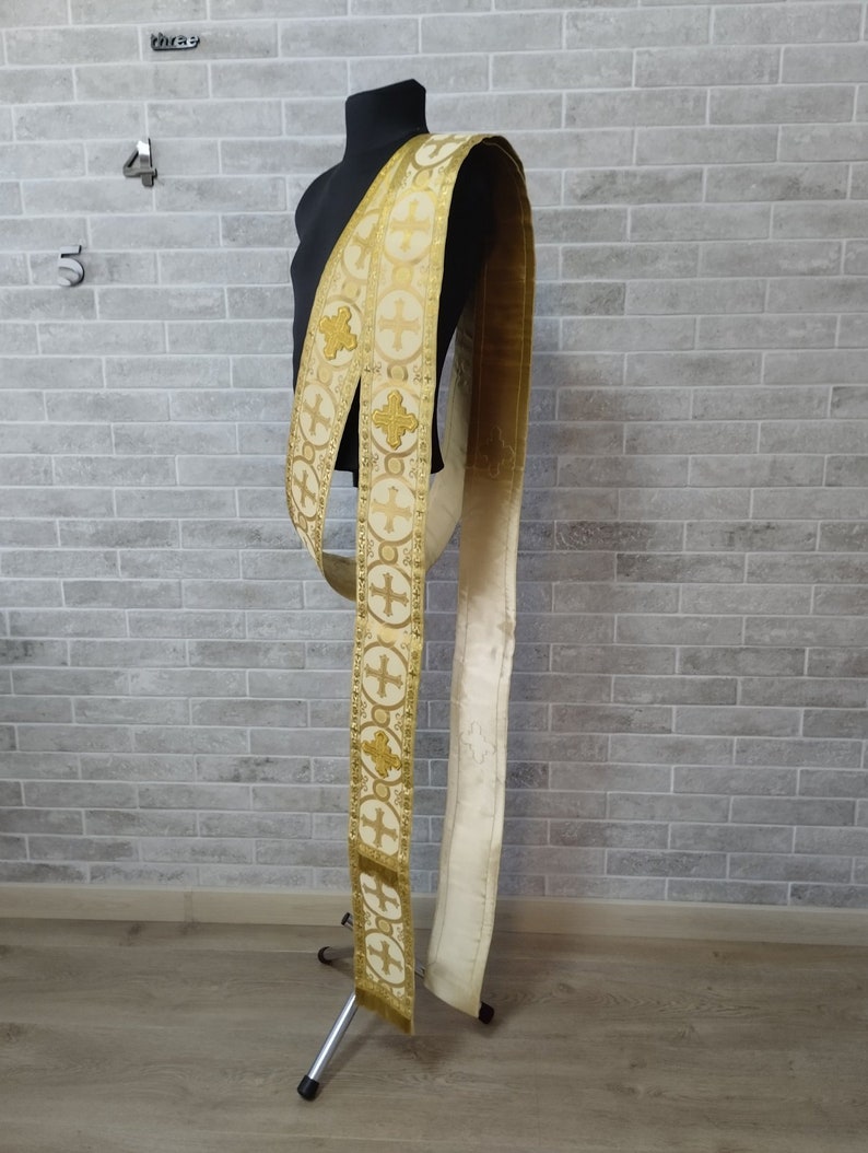 Deacon's / Protodeacon's orarion - Orthodox orarion - Greek Orarion - Russian Orarion - Stole image 5