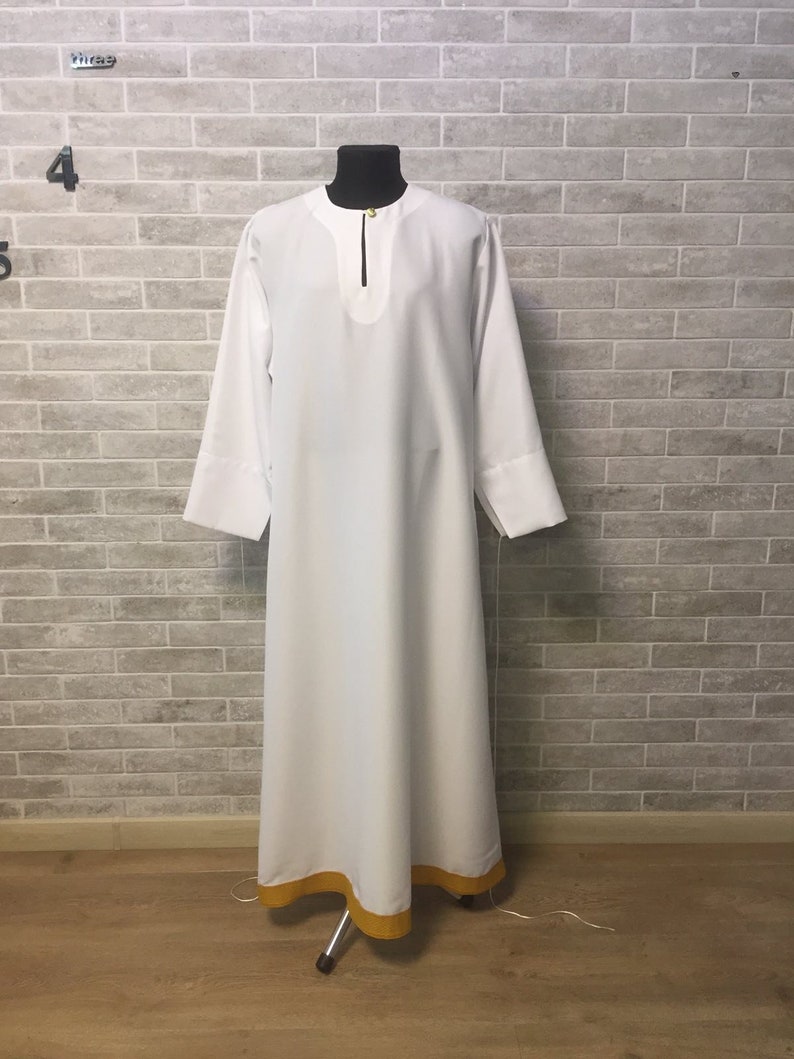 Stykhar sin bordado - podriznik con cinta - Sacerdote stykhar - Vestimenta del altar - Stykhar imagen 1